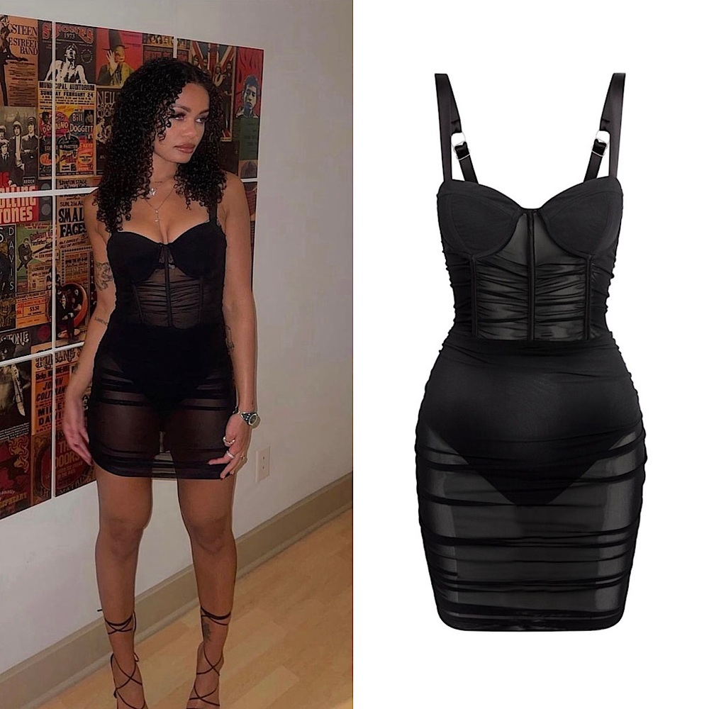L’EAU Miami Mesh Dress NWT